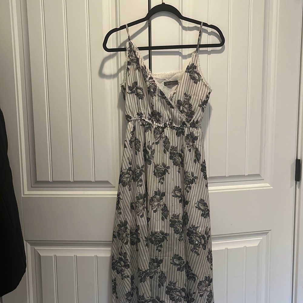White Dress with Flowers